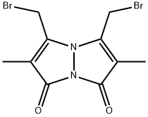 3,5-双溴甲基-2,6-二甲基吡唑并[1,2-A]吡唑-1,7-二酮,68654-25-1,结构式