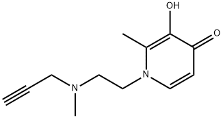 4(1H)-Pyridinone, 3-hydroxy-2-methyl-1-[2-(methyl-2-propynylamino)ethyl]- (9CI) 化学構造式