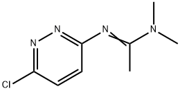 N'-(6-クロロピリダジン-3-イル)-N,N-ジメチルエタンイミドアミド 化学構造式
