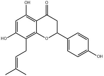 (+/-)-8-PRENYLNARINGENIN Structure