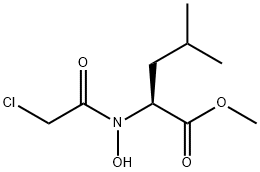 N-chloroacetyl-N-hydroxyleucine methyl ester 结构式