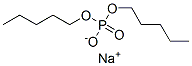 sodium dipentyl phosphate Struktur