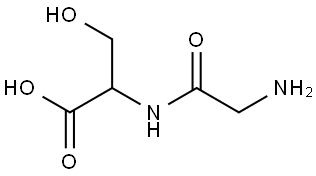 甘氨酰-DL-丝氨酸 结构式