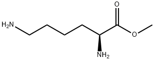 (2S)-2,6-ジアミノヘキサン酸メチル 化学構造式