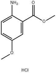Benzoic acid, 2-aMino-5-Methoxy-, Methyl ester, hydrochloride Structure