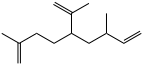 2,7-ジメチル-5-(1-メチルエテニル)-1,8-ノナジエン 化学構造式