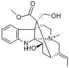 (16R)-3β,17-ジヒドロキシ-16-(メトキシカルボニル)-4-メチル-2,4(1H)-シクロ-3,4-セコアクアンミラン-4-イウム 化学構造式