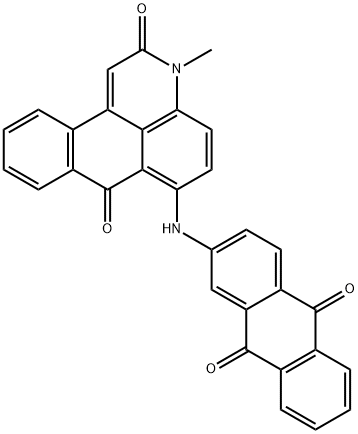 6-[(9,10-ジヒドロ-9,10-ジオキソアントラセン-2-イル)アミノ]-3-メチル-3H-ジベンゾ[f,ij]イソキノリン-2,7-ジオン 化学構造式