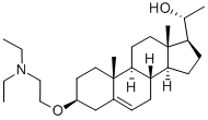 Diethylaminoethoxy-3-beta-hydroxy-20-beta-pregnene-5 Struktur