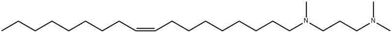 N,N,N'-トリメチル-N'-[(Z)-9-オクタデセニル]-1,3-プロパンジアミン 化学構造式