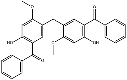 5,5'-METHYLENEBIS(2-HYDROXY-4-METHOXYBENZOPHENONE) Struktur