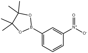 3-(4,4,5,5-テトラメチル-1,3,2-ジオキサボロラン-2-イル)ニトロベンゼン 化学構造式