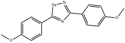 3,5-Bis(4-methoxyphenyl)-1,2,4-selenadiazole Struktur