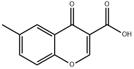 6-メチルクロモン-3-カルボン酸 化学構造式