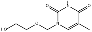 1-(2-HYDROXYETHOXY)METHYL-5-METHYLURACIL Struktur