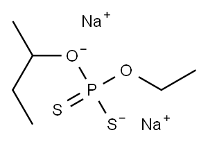 sodium O-(sec-butyl) O-ethyl dithiophosphate Structure