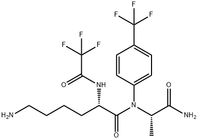 trifluoroacetyllysylalanine-trifluoromethylphenylanilide Structure