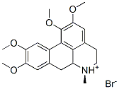 (R)-5,6,6a,7-tetrahydro-1,2,9,10-tetramethoxy-6-methyl-4H-dibenzo[de,g]quinolinium bromide Struktur