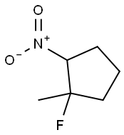Cyclopentane, 1-fluoro-1-methyl-2-nitro- (9CI) Structure