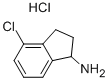 4-クロロ-2,3-ジヒドロ-1H-インデン-1-アミン塩酸塩 化学構造式