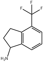 1H-INDEN-1-AMINE, 2,3-DIHYDRO-4-(TRIFLUOROMETHYL) 化学構造式