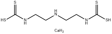[Iminobis(2,1-ethanediyl)]bis(dithiocarbamic acid)calcium salt Struktur