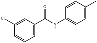 3-chloro-N-(4-methylphenyl)benzamide Structure