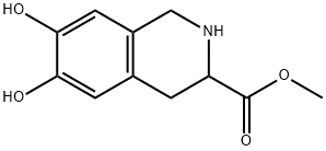 3-Isoquinolinecarboxylic acid, 1,2,3,4-tetrahydro-6,7-dihydroxy-, methyl ester (9CI) 结构式
