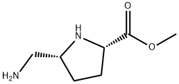 L-Proline, 5-(aminomethyl)-, methyl ester, (5R)- (9CI) Structure