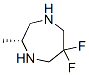 1H-1,4-Diazepine,6,6-difluorohexahydro-2-methyl-,(2R)-(9CI) Struktur
