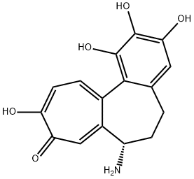 (S)-7-Amino-6,7-dihydro-1,2,3,10-tetrahydroxybenzo[a]heptalen-9(5H)-one Struktur