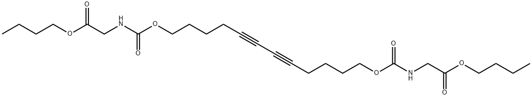 5,7-DODECADIYN-1,12-DIOL BIS[N-(BUTOXYCARBONYLMETHYL)CARBAMATE] Structure