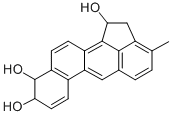 1,9,10-Trihydroxy-9,10-dihydro-3-methylcholanthrene Struktur