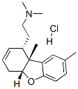 1-Dibenzofuranethanamine, 1,4,4a,9b-tetrahydro-N,N,8,9b-tetramethyl-, hydrochloride, (1.alpha.,4a.beta.,9b.beta.)- Struktur