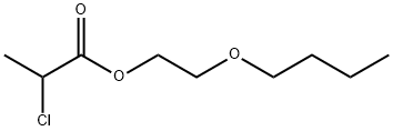 2-クロロプロパン酸2-ブトキシエチル 化学構造式
