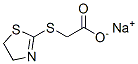 [[(4,5-ジヒドロチアゾール)-2-イル]チオ]酢酸ナトリウム 化学構造式