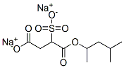 disodium 1-(1,3-dimethylbutyl) 2-sulphonatosuccinate Struktur