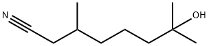7-ヒドロキシ-3,7-ジメチルオクタンニトリル 化学構造式