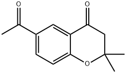 6-ACETYL-2,2-DIMETHYLCHROMAN-4-ONE 结构式