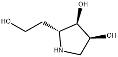 3,4-Pyrrolidinediol,2-(2-hydroxyethyl)-,(2R,3R,4S)-(9CI) Struktur