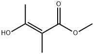 2-Butenoic acid, 3-hydroxy-2-methyl-, methyl ester, (2E)- (9CI) 结构式