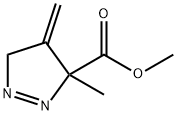 3H-Pyrazole-3-carboxylicacid,4,5-dihydro-3-methyl-4-methylene-,methyl Structure