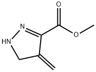 1H-Pyrazole-3-carboxylicacid,4,5-dihydro-4-methylene-,methylester(9CI) Struktur