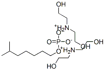 Phosphoric acid, isooctyl ester, compd. with 2,2'-iminobis[ethanol]  Struktur