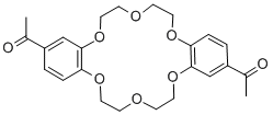 4',4''(5'')-二乙酰二苯并-18-冠-6-醚,68817-65-2,结构式