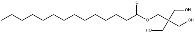 3-hydroxy-2,2-bis(hydroxymethyl)propyl myristate Struktur