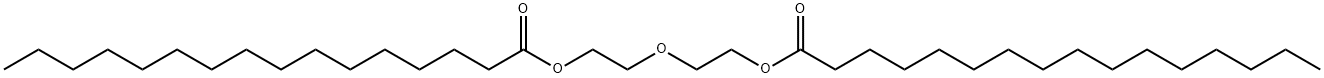 ビスヘキサデカン酸オキシジ(2,1-エタンジイル) 化学構造式
