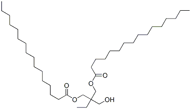 2-ethyl-2-(hydroxymethyl)propane-1,3-diyl palmitate Struktur