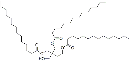 2-(hydroxymethyl)-2-[(myristoyloxy)ethyl]propane-1,3-diyl dimyristate Structure