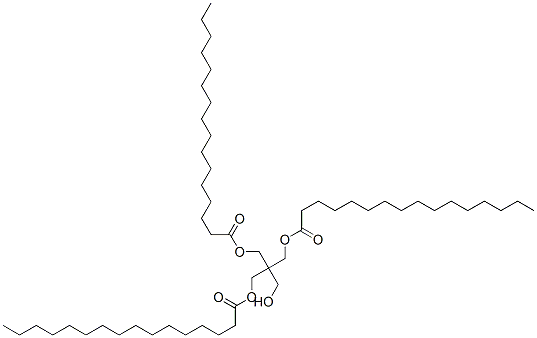 2-(hydroxymethyl)-2-[[(1-oxohexadecyl)oxy]methyl]propane-1,3-diyl dipalmitate Struktur